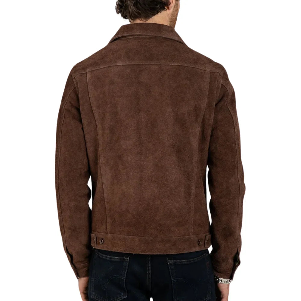 dark-brown-suede-leather-trucker-jacket